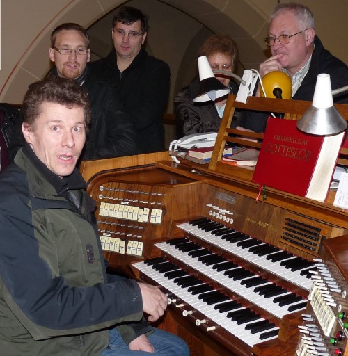 Hariolf Hummel in St. Markus - Bild durch Anklicken vergrößern