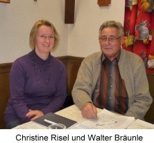 Christine Risel und Walter Br�unle  - durch anklicken vergr��ern