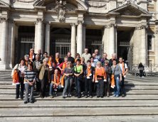Die Gruppe vor der Basilika S. Maria Maggiore - durch anklicken vergr��ern