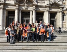 Die Gruppe vor der Basilika S. Maria Maggiore - durch anklicken vergrern