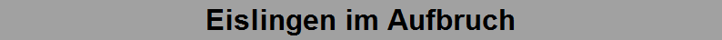 Eislingen im Aufbruch