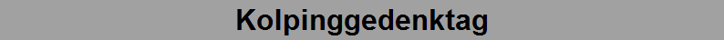 Kolpinggedenktag