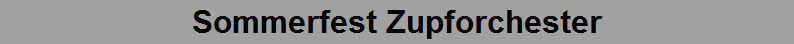 Sommerfest Zupforchester